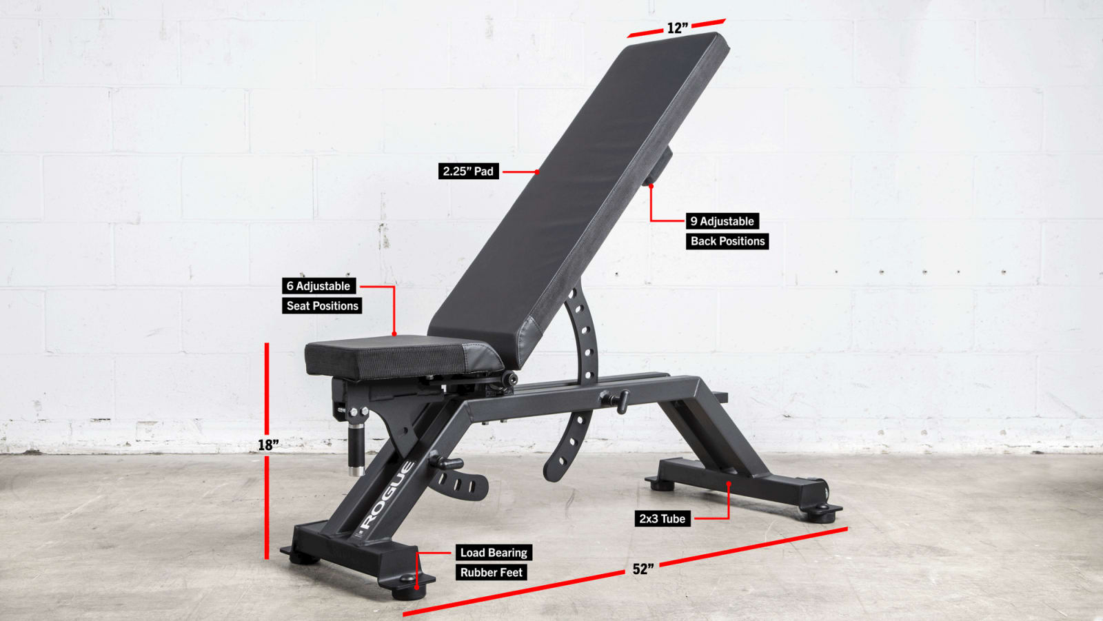AB-2 Adjustable Bench | Rogue Fitness